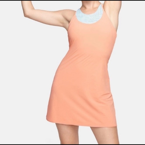Outdoor Voices Peach Tennis Dress Mini Athletic - Picture 2 of 7